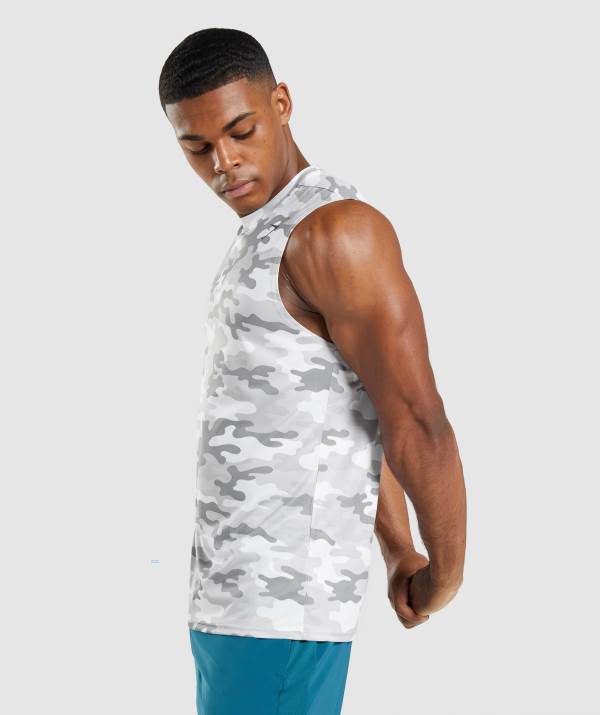 Panske Tricka Gymshark Arrival Sleeveless Svetlo Siva | UY7941628